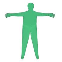 Žalias Ekrano Kostiumas Chromakey Cosplay Kostiumai Fonui Vaizdo Filmui Nematomas Efektas Fonas Tampri Glausta XXL žalia