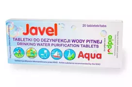 Javel Aqua vandens dezinfekavimo tabletės, 20 vnt.