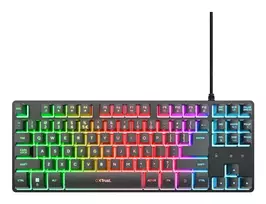 Trust GXT 833 Thado TKL klaviatūra Žaidimams USB QWERTY Anglų (JAV) Juoda