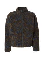 LEVI'S ® Flisinis džemperis 'Nolan' tamsiai mėlyna / ruda / rusvai žalia / alyvuogių spalva