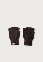 Carhartt WIP Trumpos pirštinės be pirštų galų šokolado spalva