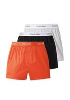 Calvin Klein Underwear Boxer trumpikės oranžinė / juoda / balta / balkšva