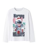 NAME IT Marškinėliai 'NKFSyra Stitch' tamsiai mėlyna / rožių spalva / raudona / balta