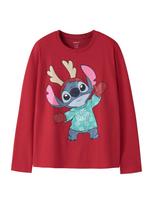 NAME IT Marškinėliai 'NKFSyra Stitch' tamsiai mėlyna / turkio spalva / šviesiai rožinė / spanguolių spalva