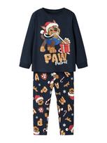 NAME IT Miego kostiumas 'NMMSlavo Paw Patrol' tamsiai mėlyna / šviesiai ruda / granatų spalva / balta