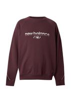 new balance Megztinis be užsegimo 'Trackside' burgundiško vyno spalva / balta