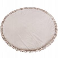 Jukki apvali veliūrinė žaidimų ir gulėjimo kilimėlis su raukiniais, 90 cm, 0,5 kg