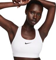 No Name Stanik sportowy Nike Swoosh Medium Support biały DX6821 100 XL