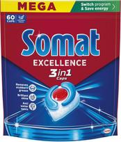 Somat KAPSULĖS INDAPLOVIŲ SOMAT 3IN1 60VNT