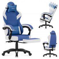 Žaidimų kėdė Huzaro FORCE 3.7 BLUE su ištraukiamu kojų atramos mechanizmu