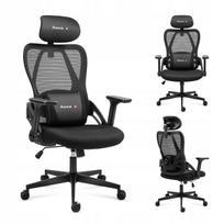 Ergonomiška biuro ir žaidimų kėdė Huzaro Combat 2.7 Black su reguliuojamu sėdynės aukščiu ir porankiais