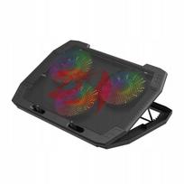 Nešiojamojo kompiuterio aušinimo stovas Redragon GCP511 su 3 ventiliatoriais, RGB apšvietimu ir 2 USB jungtimis