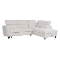 Kampinė sofa-lova „SAMANTHA RC“, balta