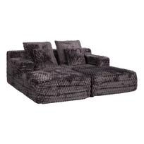 Dvivietė sofa-lova „FIZZY“, pilkos spalvos