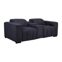 „HUB“ dvivietė elektrinė atlošiamoji sofa, tamsiai mėlyna