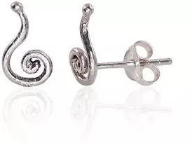 Sidabriniai auskarai Vinukai, Praba: 925°, Metalas: Sidabras - 11 mm. - 0.7 g.