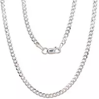 Sidabrinė grandinėlė Curb 2.5 mm , briaunų apdirbimas deimantu - 2.5 mm. - 55 - 8.3 g.