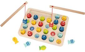 Tooky Toys Tooky Toy žaidimas „Žuvų gaudymas“ su abėcėlės raidėmis, 29 vnt.