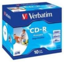 Verbatim 10ks CD-R 700MB 52x (Wide Printable)