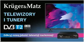 Baner Kruger & Matz - Telewizory i Tunery DVB-T2 (200 x 100 cm)