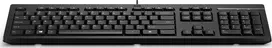 Klaviatūra HP 125 USB WD KBD (Bulk 12), viso dydžio (100 %), laidinis, USB, membraninis, QWERTY, juodas