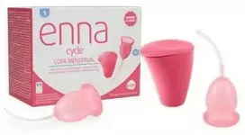 Enna Cycle Menstrual Cup Size S 2 Cups Sterilizer