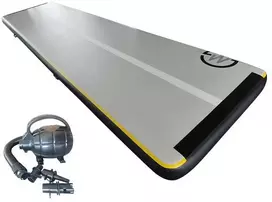 Airtrack MASTER gimnastikos kilimėlis 600 x 150 x 20 cm juodai pilkas