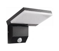 LED lauko sieninis šviestuvas su jutikliu LED/18W/230V IP44 juodas