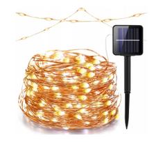 LED saulės dekoratyvinė girlianda 100xLED/1,2V 800 mAh 7 m IP44 juoda