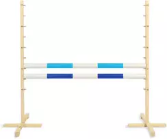 Šuolių kliūtis Hobby Horse ms 120 cm šviesiai mėlyna ir mėlyna su dviem kartimis