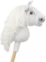 Hobby Horse lazdelinis arkliukas Super Premium baltas A5
