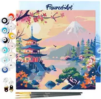 Figured'Art Tapybos pagal skaičius rinkinys - Fuji kalnas