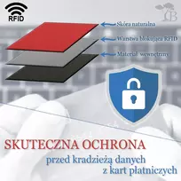 Męski portfel skórzany duży vertikalus PREMIUM LEGENDARNA SKÓRA lico ruda Beltimore P11