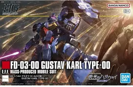 Bandai HGUC Gunpla Gustav Karl Type-00 Hathaway 1/144 surenkamas modelis