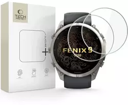 Tech-Protect Glass Fit+ 2 vnt. grūdintas stiklas Garmin Fenix 9 Pro 51mm