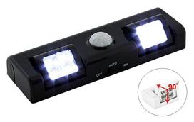 ATL LED Lempa su judesio ir prieblandos jutikliu, 8 LED, juoda