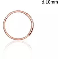 Auksinių auskarų vėrimas į nosį - 10 mm. - 0.12 g.