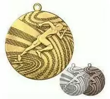 Tryumf Medal auksinė - biegi - medal plieno