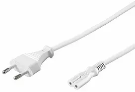 „PremiumCord“ 230 V maitinimo laidas į magnetofoną, 5 m, baltas