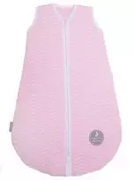 Natulino CosyNites trisluoksnis kūdikio miegmaišis (natural pink baltas waves / baltas spalva)
