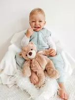 Natulino NATURALS LITTLE WALKERS™ viensluoksnis kūdikio miegmaišis celadon (mėtinės spalvos)