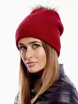 Kepurė Wool Fashion Italia Cap-AT-CZ-171701.37-raudona