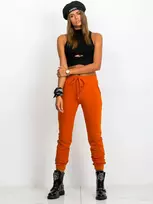 Basic Feel Good Sportinės kelnės - RV-DR-5040.07X - tamsiai oranžinės spalvos
