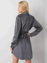 Italy Moda Suknelė-DHJ-SK-10333.12P-grafitas