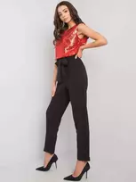 Lakerta Kombinezonas moterims LK-KO-507264.83P-juoda-raudona