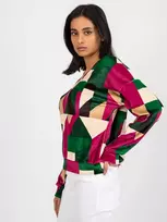 Italy Moda Palaidinė-DHJ-BZ-6550.74P-tamsiai žalia