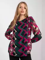 Italy Moda Palaidinė-DHJ-BZ-8643-2.67P-tamsiai žalia