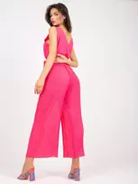 Italy Moda Kombinezonas moterims DHJ-KO-13755.41-fluo rožinis