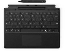Microsoft Surface Pro Klaviatūra w/ Slim Pen, QWERTY, English, Touchpad, Microsoft, Surface Pro 10 Surface Pro 9 Surface Pro 8 Surface Pro X, Juodas