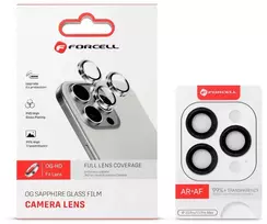 iPhone 18 Pro / 18 Pro Max kameros stiklas Forcell Premium tamsiai pilkas